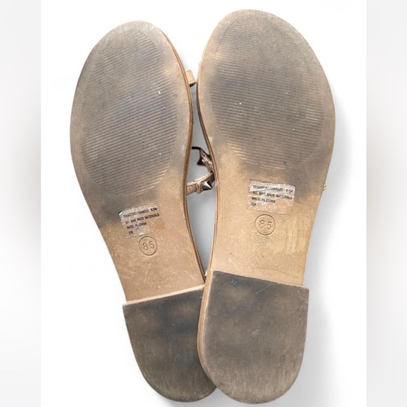Steve Madden Beige Sandals with Metallic Accents - Picture 4 of 8